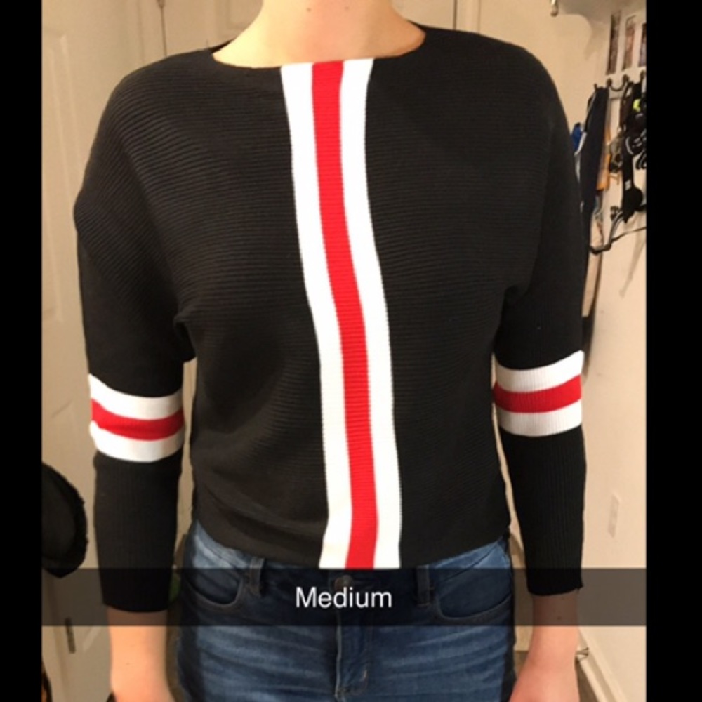 Color-block Striped Sweater